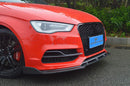 AUDI A3 S LINE / S3 2014-2016 R SPEC CARBON FIBER SPLITTER